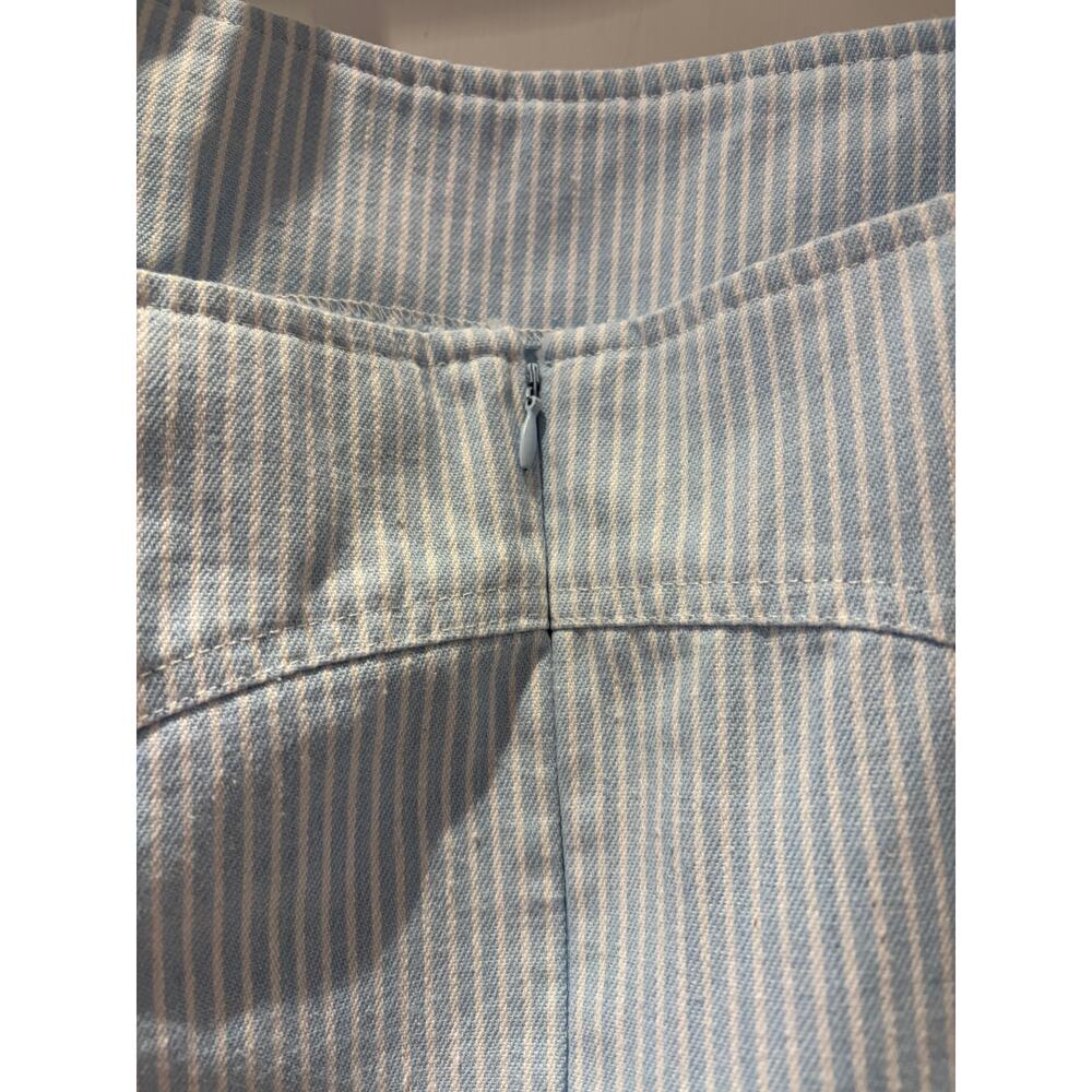 Mable Blue and White pinstripe mini dress Size Large - Picture 5 of 8